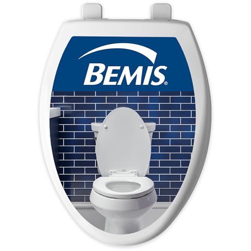 Bemis 170 Durable Plastic Toilet Seat, Elongated, White