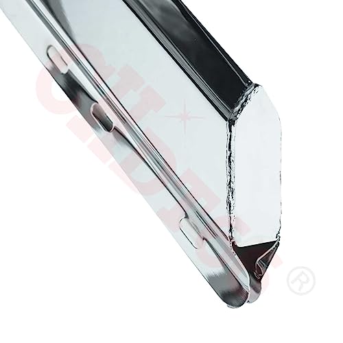 Image of Wheel & Tire Mud Flaps & Splash Guards 1 Pair Pack (Chrome, 1 1 /8 inch BoltSpacing)