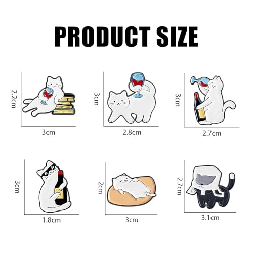 Épingles en émail chat avec fermoir robuste pour customisation DIY de vêtements
