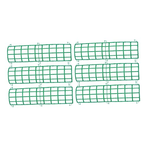Sewroro 6pcs Row Base Grid Wall Frames Plein Air Frames Display Wall Grid Wall Grid Panel Fixed Holder Flowers Plant Wall Base Wall Panel Green Plastic