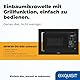 Exquisit Einbaumikrowelle EMW20-DG-020 schwarz| 800 W Leistung | 1000 W Grill | 8 Autokochprogramme| Drehteller 27cm | Einbaugerät | Edelstahl-Garraum