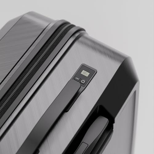 Image of Check-in Combo (Large - 75cm and Medium - 65cm) Trolley Bag & Free Backpack, Built-in Digital Weighing Scale, Cup Holder, 8 Smooth Wheels, ABS Hooks, PC Hard-Shell (Checkin Combo, Space)