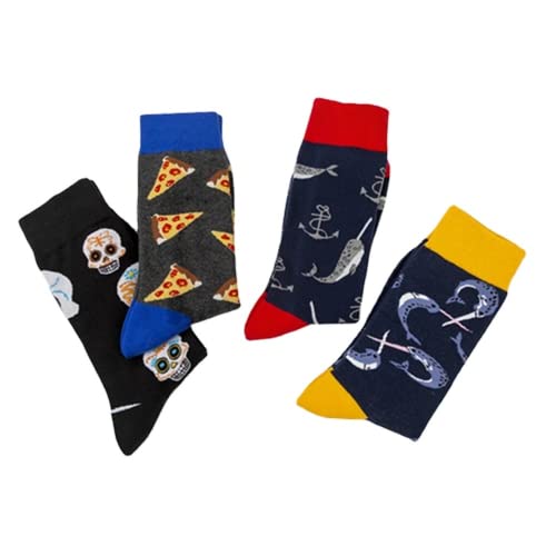 Colorful Trendy Socks Color Socks Big Skull Casual Cotton Socks Trends Mid-Calf Socks2