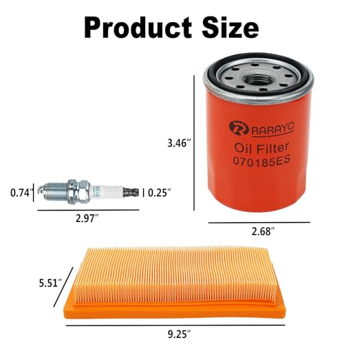 Image of 6485 Maintenance Kit Compatible with 16KW 20KW 22KW 24KW 26KW Cooled Generators 999cc Engine with Paper Funnel Oil Wipe Replace Part Number 0J8478S Air Filter 070185E Oil Filter (2pcs)