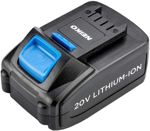 NEIKO 40063 20-Volt Lithium-Ion Rechargeable Replacement Battery