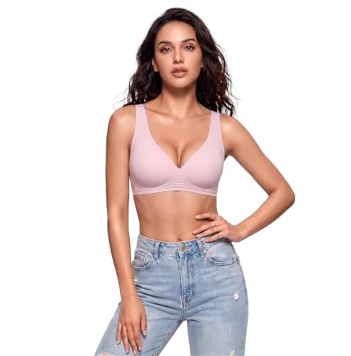 Image of Women's Pure Cotton Blend Lightly Padded Bra (Pack of 3) | Full Coverage Wirefree T-Shirt Bra | Soft Breathable Everyday Bra | Adjustable Straps | Comfortable Multicolor Bra
