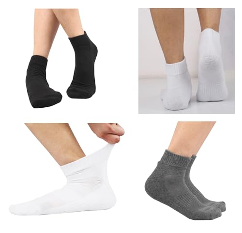 Image of Women Cotton Ankle Socks Soft Comfortable Durable Breathable Reinforced Double Layer Cushioned