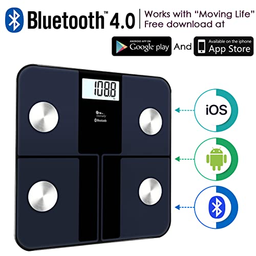 Himaly Körperfettwaage Digital Personenwaagen mit App Smart Fitness Waage, 6-Farbiges LCD-Display, 18 Köperdaten, USB-Schnellladung, Max 180kg 4