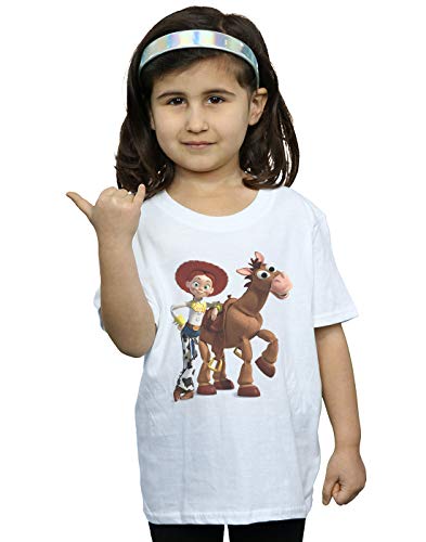 Disney Girls Toy Story 4 Jessie and Bullseye T-Shirt White 9-11 Years