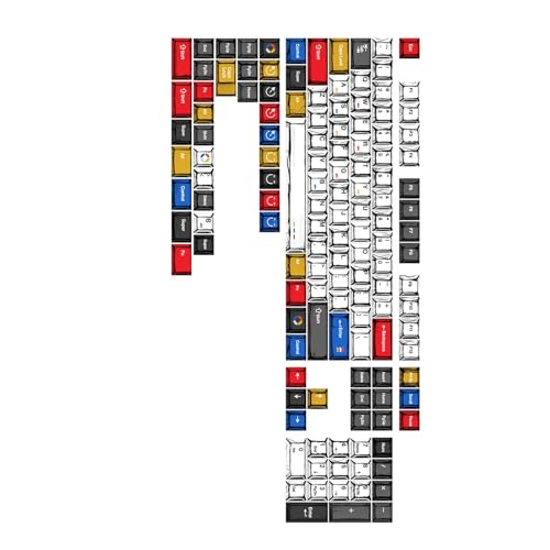 Teclas ergonómicas para teclado mecánico que reducen la fatiga con diseño translúcido de 136 unidades