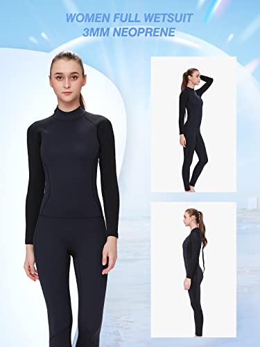Flexel Wetsuit Women,3Mm Neoprene Long Sleeve Full Body Diving Wet Suits Back Zip For Men Keep Warm In Cold Water #TOP2