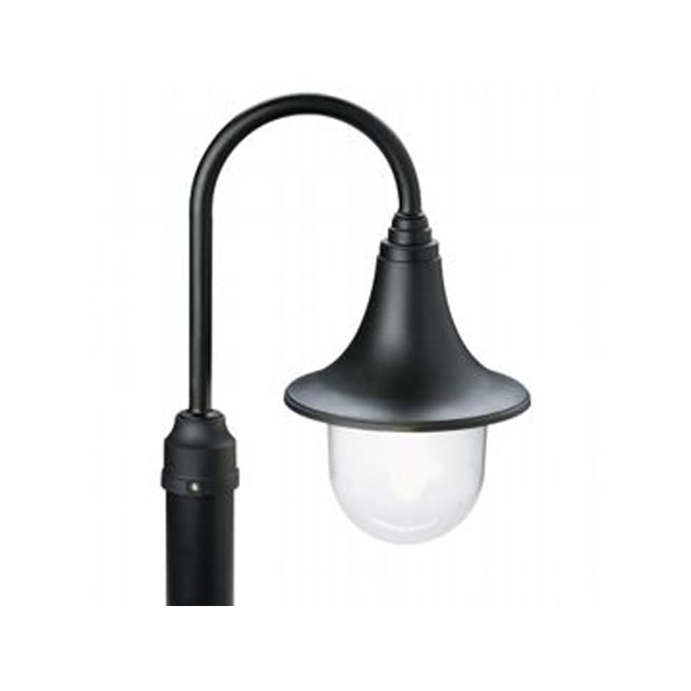 Lanterna Per Palo 'Marine' Struttura In Termoplastico, Diffusore Trasparente. Parabola In Alluminio. E27, Ip43. Attacco A Colonna Da Ø 60 Mm. Solo Corpo Lan