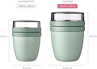 Vista 6 de Mepal Tarro de avena Overnight – Práctico vaso de yogur y taza de muesli – Compartimentos separados para yogur y muesli – Apto para congelador