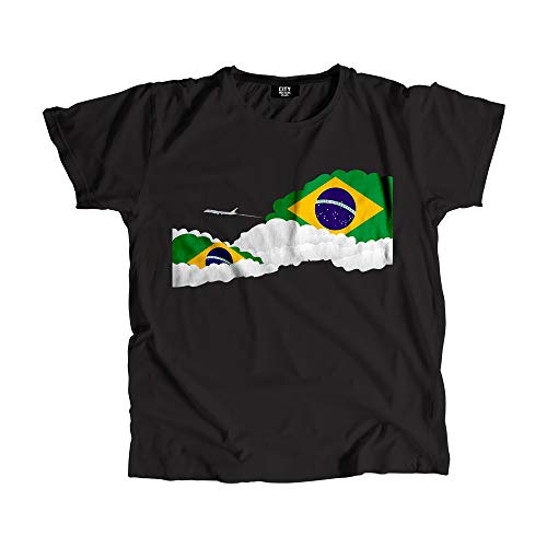 T-shirt Brésil avion imprimé t-shirt aéroport unisexe en coton