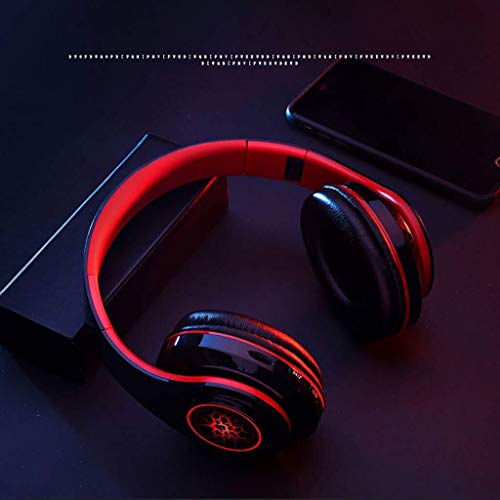 LG Snow Casque sans Fil, Casque Pliable OverEar, sans Fil Oreillette Bluetooth 5.0, Earmuffs Surround Sound Noise Cancelling Doux Mémoire Protein Gaming Headset for PC/Téléphones/TV Casque – Image 3