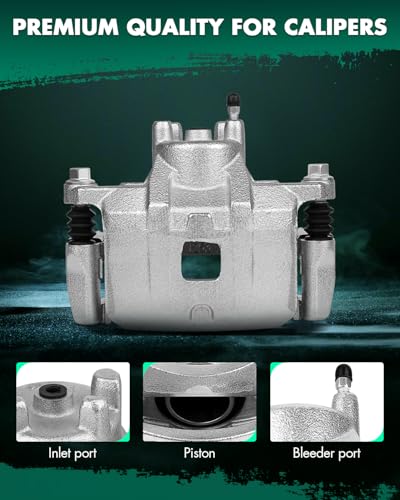 Image of SCITOO Front Left Brake Caliper With Bracket 18B5032 Compatible For Chrysler 0 /Sebring, For Dodge Avenger 08-14 For Dodge Caliber 07-12 For Jeep Compass 07-17 For Jeep Patriot 07-17