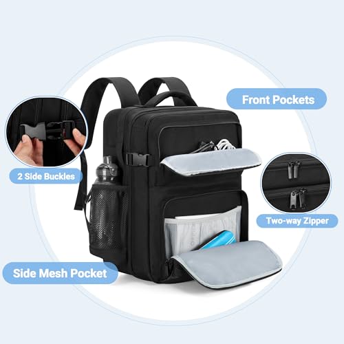 LUXJA Projector Backpack with 15.6 Inch Laptop Sleeve, Projector Bag with 2 Large Compartments (Compatible with Most Major Projectors), Black by LUXJA - Image 4