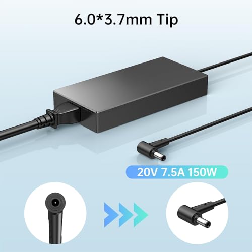 Image of 150W AC Charger Compatible with Asus TUF Gaming A15 A17 F15 F17 FX505 FX566 FX705 FX86 FX95 FX506 FA506 FX706 ROG Strix G G15 G17 G531GD G531GT GL531GT G731G GL731GT G513IH G713IH Laptop