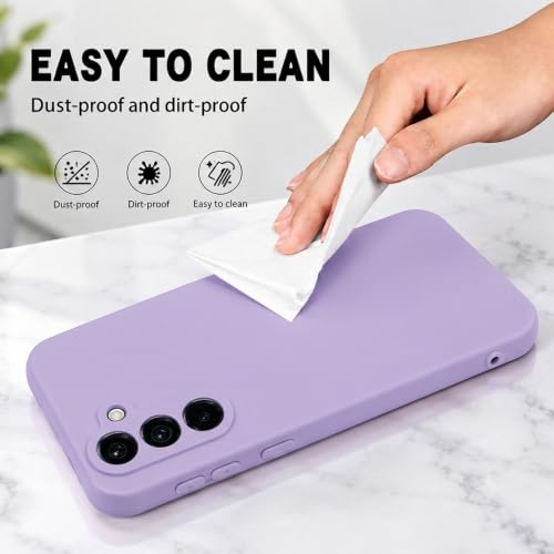 Image of Back Cover Compatible with Samsung Galaxy S26 5G | Full Camera Protection | Premium Liquid Silicon Case | Flexible Bumper Case for Samsung Galaxy S26 5G (Purple)