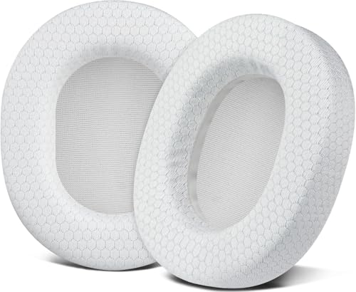 Image of SOULWIT Earpads Replacement for SteelSeries Arctis 1 /3 /5 /Arctis 7 /7+ /7P /7P+ /7X /7X+ /9 /9X /Pro /Prime(Do Not Fit Any Arctis Nova) Headset, Ear Pads Cushions with High-Density Foam (Arctis MF White) | Also for Arctis 7 /7+ /7P /7X, Arctis Pro, Arctis 9 /9X, Arctis 5 /3 /1, Arctis Prime - Ear Pads Cushions Replacement
