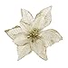 Produktbild Factorys 12pcs Glitter Weihnachtsbaum Ornament künstliche Hochzeit Weihnachten Blumen Xmas Tree Decor Ornament