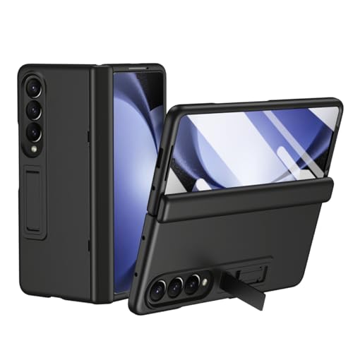 Housse Galaxy Z Fold 4 idéale pour le bureau avec support de visionnage et rabat noir