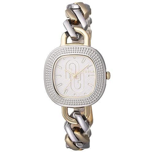 [�t����] �r���v FURLA TV SHAPE �z���C�g ������ �X�e�����X�X�`�[�� �N�H�[�c 32.5MM Watch Jewelry Accessory �A�N�Z�T���[ WW00048010L4 ���f�B�[�X �S�[���h [���s�A���i]