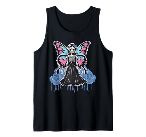 Skeleton Fairy Halloween Butterfly Goth Fairycore Aesthetic Débardeur