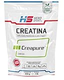 HEROSPORTS | Creatina Monohidratada Creapure® 450g. 100% Pura. Solo 1 Ingrediente Creatina Alemana Creapure®. Vegana, Sin...