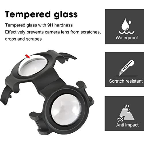 Upgrade Lens Guard for Insta360 One X3, Dustproof Tempered Glass Waterproof High Transparency Lens Cap - Image 2