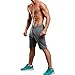 Gerlobal Men's Bodybuilding Gym Running Workout Shorts Active Training Shorts Grey,Medium