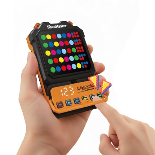 Crack The Code - Electronic Mastermind Code Breaker with Clamp, Super Decoder Handheld Puzzle Games for 1-8 Players, 10,000+ Logic Challenges for Kids...