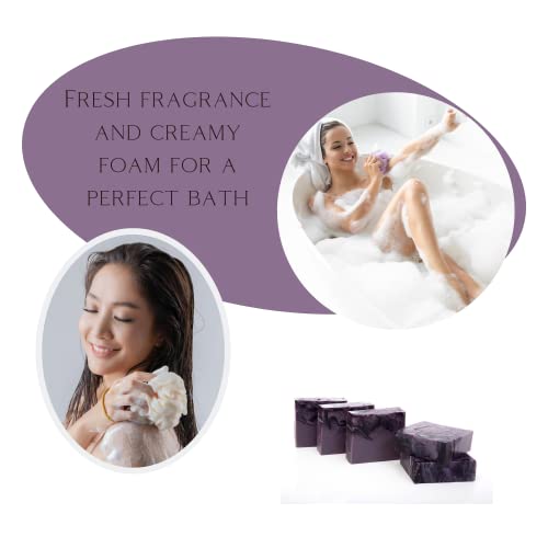 Panu Lavender Vegan Soap Bar - Handmade Soap Bar Gift, All Natural Organic Bar Soap Lavender, Essential Oils Scented Soap Bar, Antibacterial Bar Soap Lavender #TOP6