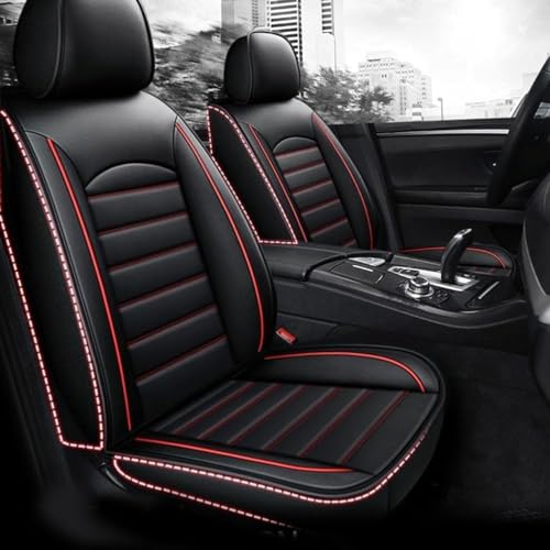 Housses de siège pour Porsche Cayenne 5 places auto noir rouge