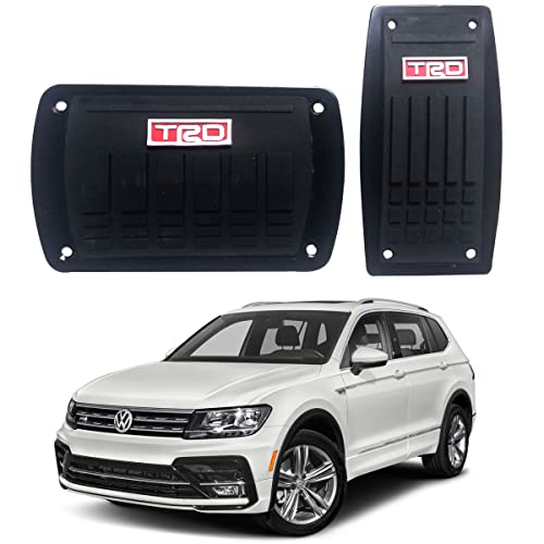 Oshotto 2 Pcs SC-052 Non-Slip Automatic Transmission Car Pedals Kit Pad Covers Set Compatible with Volkswagen Tiguan