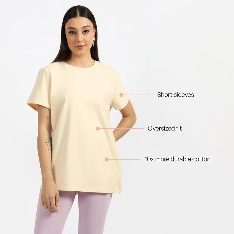 Image of BlissClub Women The Last Tee - Boyfriend tee | Women's t-Shirt | Sleeves | Hip Covering | Cotton Tee