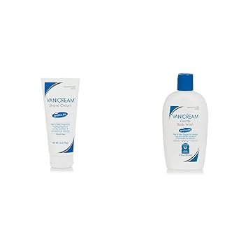 Vanicream Shave Cream | Fragrance, and Gluten Free | For Sensitive Skin | 6 Ounce & Gentle Body Wash -12 fl oz - Formulated Without Common Irritants for Those with Sensitive Skin
