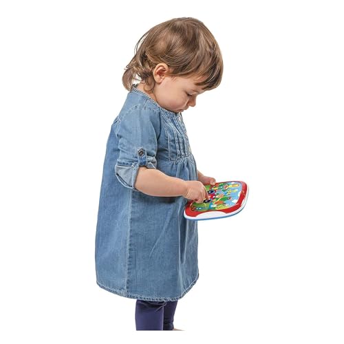 Chicco Tablet-Spiel für Tiere, elektronisch, sprechend, mit lustigen Tier-Inhalten, inklusive Batterien, 12-36 Monate, mehrfarbig
