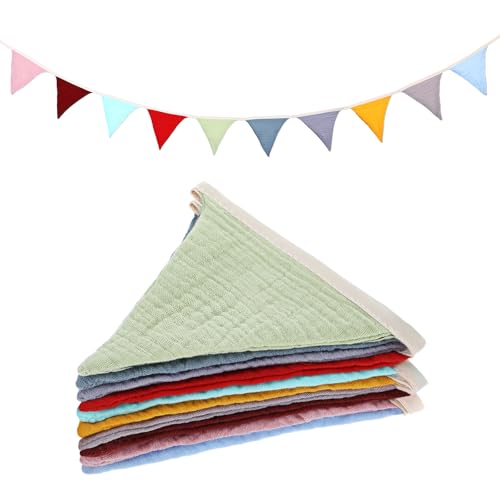 Kalione Bunte Stoff Wimpelkette Girlande