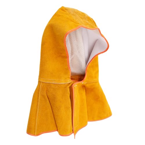 HAMPPLIES 耐熱フックループ可能溶接ずきん 頭部保護キャップ 男女兼用 牛防炎ヘッドガード 火粉対策作業用 ランダムカラー ランダムカラー