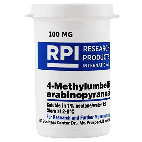 Research Products International 4-Methylumbelliferyl-α-L-Arabinopyranoside, 100 Milligrams - RPI