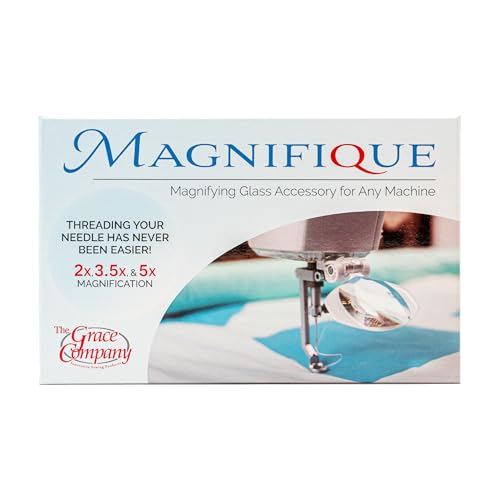 Magnifique Magnifying Glass for Quilting and Sewing Machines | Hand Held or Machine Magnifying Glass for Quilting or Sewing