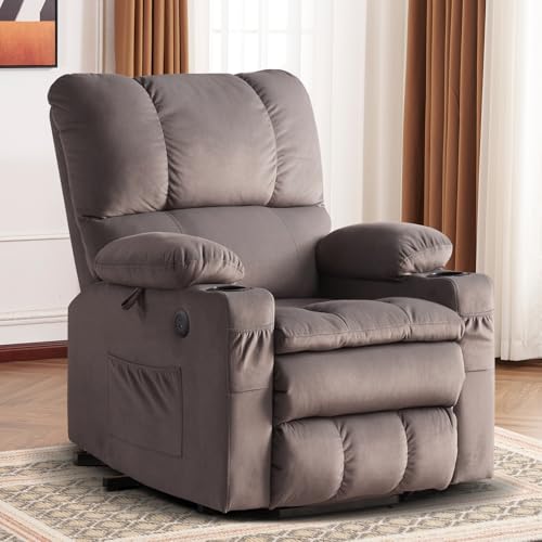 Rhevoy Large Power Lift Recliner Chair for Elderly with Massage and Heat