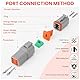 QUOTRE 151 Stück Deutsch Stecker kfz,2/3/4/6Pin Steckverbinder Wasserdicht,mit Crimpzange,Kabel Schnellverbinder Stecker,Deutsch Connector Kit für Auto, Motorräder, LKW, Boots