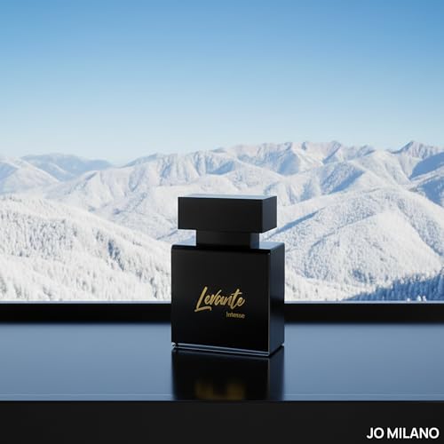 Jo Milano Levante Intense Eau De Parfum Spray | 3.4 oz (100ml) | Fresh, Oud, Amber, Patchouli, Citrus Scent | Long Lasting Fragrance for Men