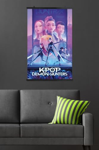 Image of Netflix KPop Demon Hunters (2025) - One Sheet Wall Poster, 34L inch x 22.4W inch, Premium Poster & Clip Bundle
