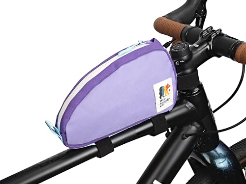 Oso Supply Co - Top Tube Bike Bag Bicycle Front Frame Bag Bike Accessories Pouch (Purple)