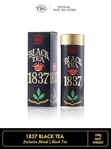 TWG Tea | 1837 Black Tea | Loose Leaf BlackTea | Fruits & Flowers | Haute Couture Tin, 100g | Gift Set