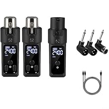 *Wireless Freedom: Operating on the 2.4GHz frequency band, this microphone wireless system offers a dependable and stable RF connection extending up to 100 feet, enabling performers to move around without the constraints of cables. *Extended Range: T...