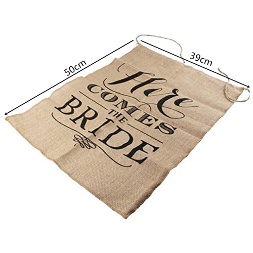Signos de boda para ceremonia solución decorativa de bienvenida rústica Abaodam 2 piezas 5